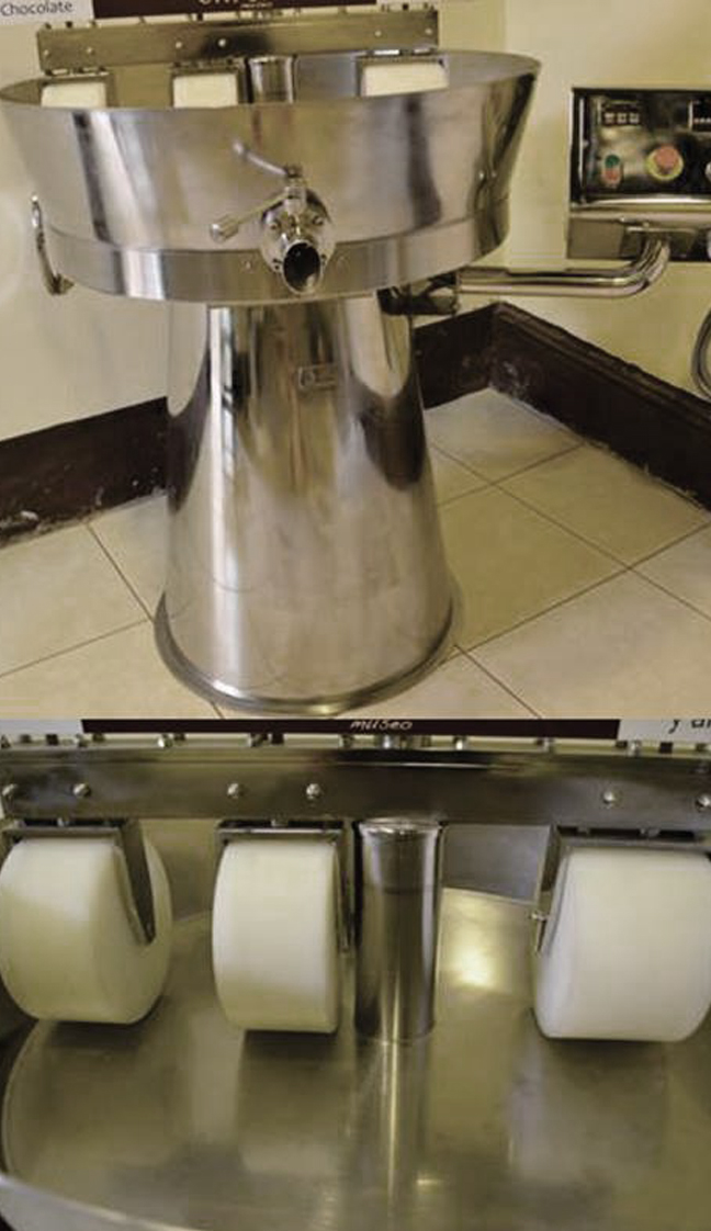 Conchador de Triple Rodillo en Teflón